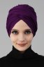 Fiona - Lila Baumwolle Turban - Ayse Turban