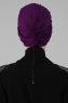 Fiona - Lila Baumwolle Turban - Ayse Turban