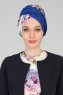 Fiona - Blau Nature Baumwolle Turban