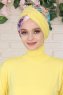 Fiona - Yellow Paint Baumwolle Turban