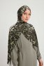 Ayten - Khaki Gemustert Hijab