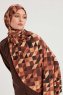 Banou - Braun Gemustert Hijab