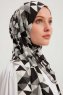 Banou - Schwarz Gemustert Hijab