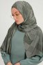 Nurgul - Grün Gemustert Hijab