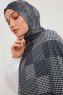 Nurgul - Navy Blau Gemustert Hijab