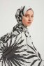 Ezmeray - Anthrazit Gemustert Hijab