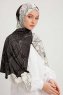 Fadime - Weiß Gemustert Hijab