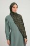 Hafiz - Grün Gemustert Hijab