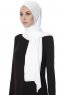 Farah - Weiß Jersey Hijab Kopftuch