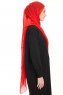 Chiffon Hijab - Rot