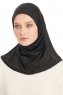 Yazmin - 4er-Pack Schwarz Amira Hijab Kopftuch Ready To Wear