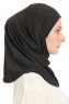 Yazmin - 4er-Pack Schwarz Amira Hijab Kopftuch Ready To Wear