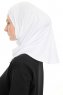 Yazmin - Weiß Amira Hijab Kopftuch Ready To Wear
