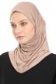 Yazmin - Taupe Amira Hijab Kopftuch Ready To Wear