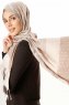 Alev - Beige Gemustert Hijab