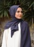 Alida - Anthrazit Baumwolle Hijab - Mirach