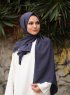 Alida - Anthrazit Baumwolle Hijab - Mirach