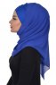 Alva - Blau Praktisch Hijab & Untertuch