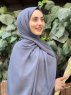 Alvina - Smoked Krepp Hijab - Mirach