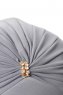 Arwa - Grau Crepe Chiffon Turban - Sehr-i Sal