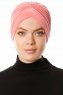 Arwa - Himbeere Crepe Chiffon Turban - Sehr-i Sal