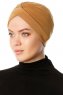 Arwa - Senf Crepe Chiffon Turban - Sehr-i Sal