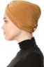 Arwa - Senf Crepe Chiffon Turban - Sehr-i Sal