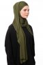 Asya - Khaki Praktisch Viscose Hijab