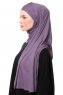 Asya - Lila Praktisch Viscose Hijab