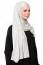Asya - Hellgrau Praktisch Viscose Hijab