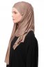 Asya - Dunkeltaupe Praktisch Viscose Hijab