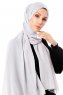 Ayla - Silber Chiffon Hijab