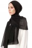 Ayla - Schwarz Chiffon Hijab