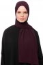 Aylin - Dunkelviolett Medine Silk Hijab - Gülsoy