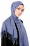Aysel - Seeblau Pashmina Hijab - Gülsoy