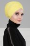 Fiona - Gelb Baumwolle Turban - Ayse Turban