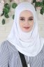 Wilda - Weiß Baumwolle Hijab