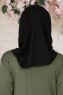 Wilda - Schwarz Baumwolle Hijab