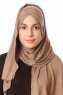 Betul - Dunkeltaupe 1X Jersey Hijab - Ecardin
