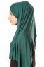 Betul - Dunkelgrün 1X Jersey Hijab - Ecardin