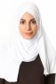 Betul - Weiß 1X Jersey Hijab - Ecardin