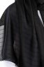 Burcu Svart Chiffon Hijab Sjal Madame Polo 130024-5