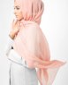 Cameo Rose - Gammelrosa Poly Chiffon Hijab 5RA32c