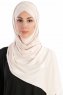 Cansu Beige 3X Jersey Hijab Sjal Ecardin 200911-1