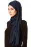 Cansu - Navy Blau 3X Jersey Hijab