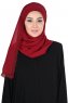 Carin - Bordeaux Praktisch Chiffon Hijab