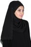 Carin - Schwarz Praktisch Chiffon Hijab