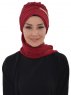 Carmen Bordeaux Instant One-Piece Praktisk Hijab Ayse Turban 325407-1
