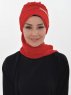 Carmen Röd Instant One-Piece Praktisk Hijab Ayse Turban 325426-1