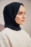Silky Plain - Navy Blau Hijab